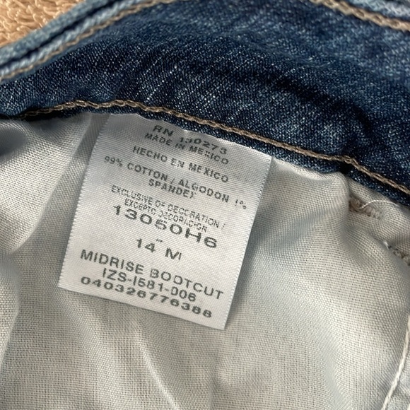 Riders by Lee Mid Rise Boot Cut women’s jeans size 14 medium women’s - Picture 6 of 6